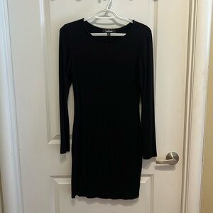 Lulus Come Back Baby Black Bodycon Dress